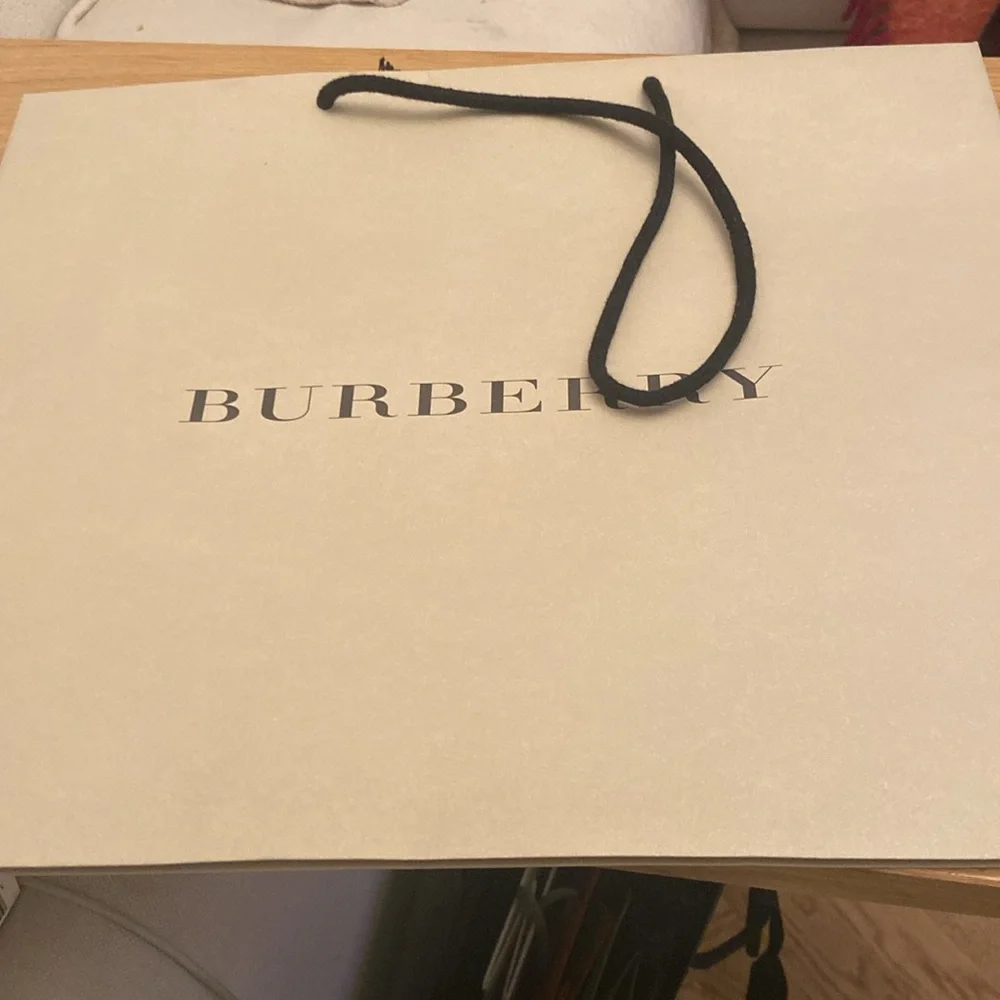 New Burberry paper gift bag new 12,5x14,5x4
